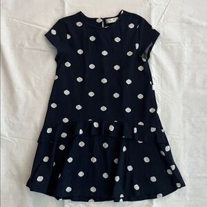 Zara Dark Blue polka dot Dress